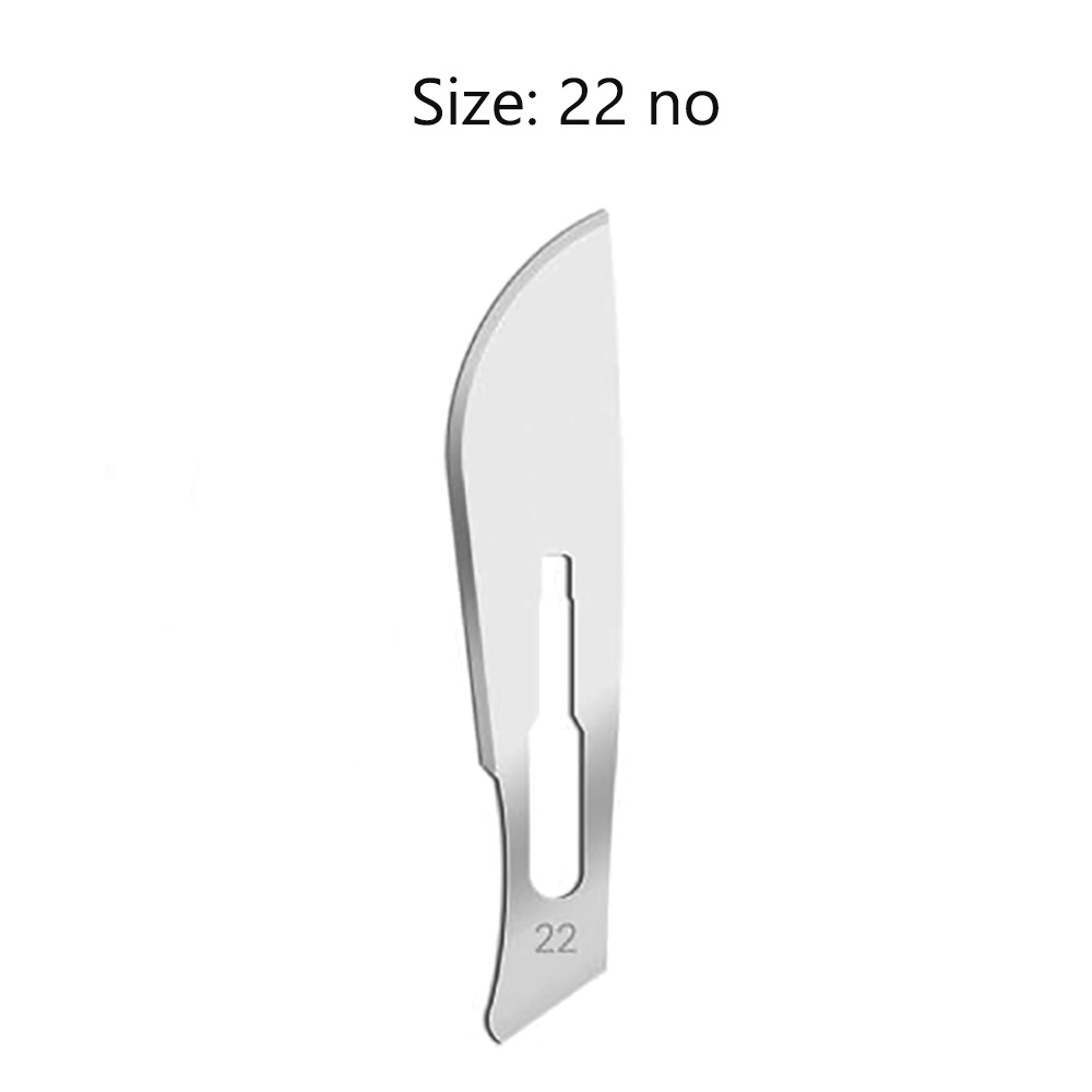 LifeShield Sterile BP Surgical Blade Size #22 (Pack of 100)