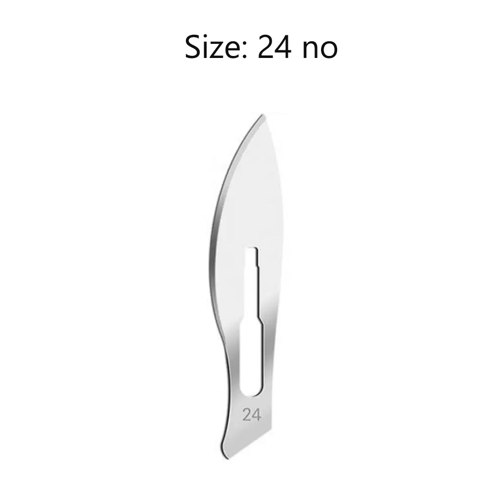 LifeShield Sterile BP Surgical Blade Size #24 (Pack of 100)