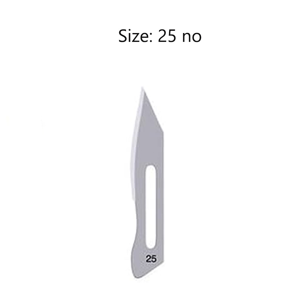 LifeShield Sterile BP Surgical Blade Size #25 (Pack of 100)