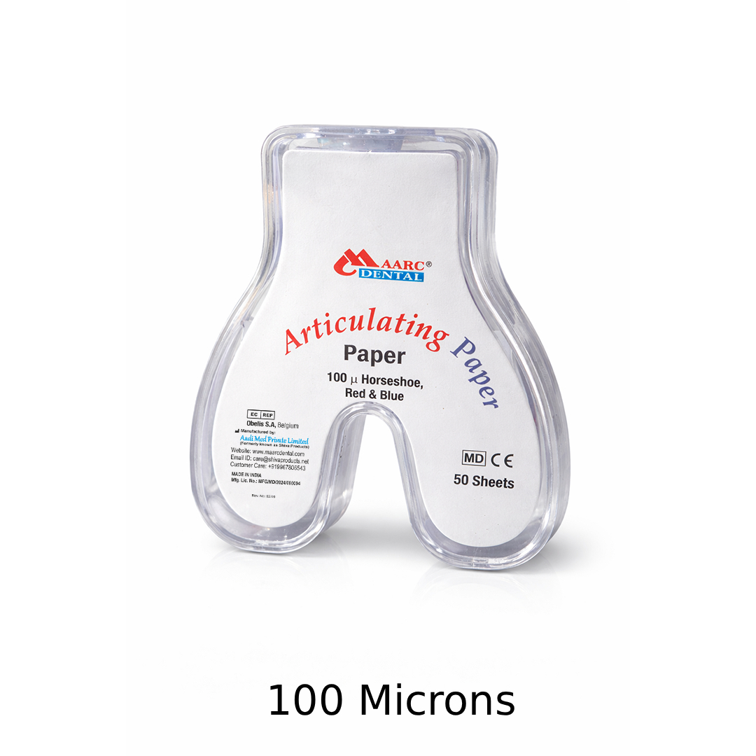 Maarc Articulating Paper 100 Microns Horseshoe Shaped - Blue & Red (5525/050)