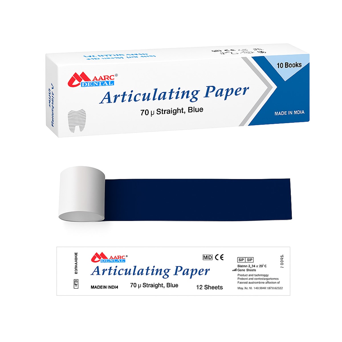 Maarc Articulating Paper 70 Microns Straight - Blue (5531/001/E)