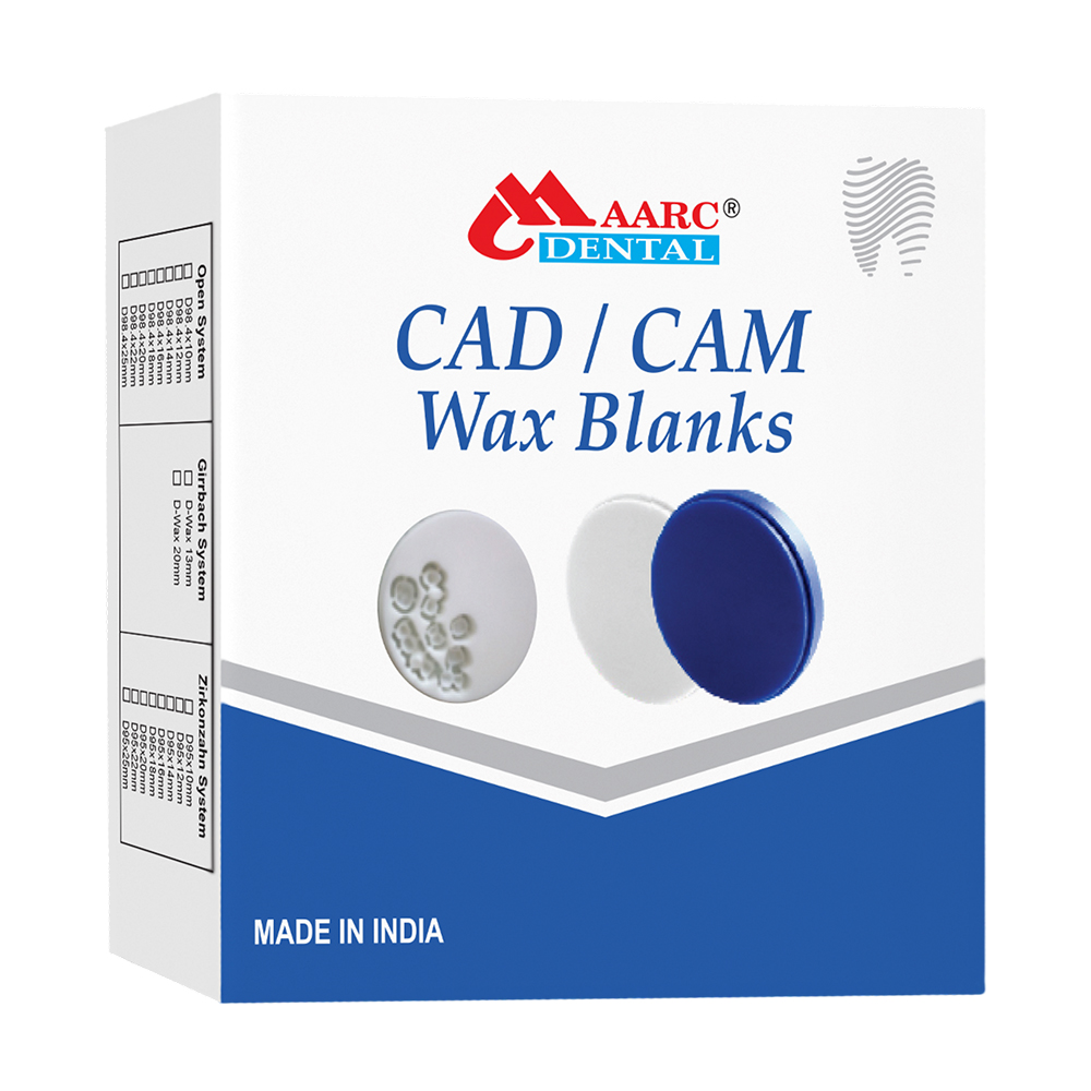 Maarc CAD-CAM Milling Wax Blanks Tooth Color - 20mm (3106/001)