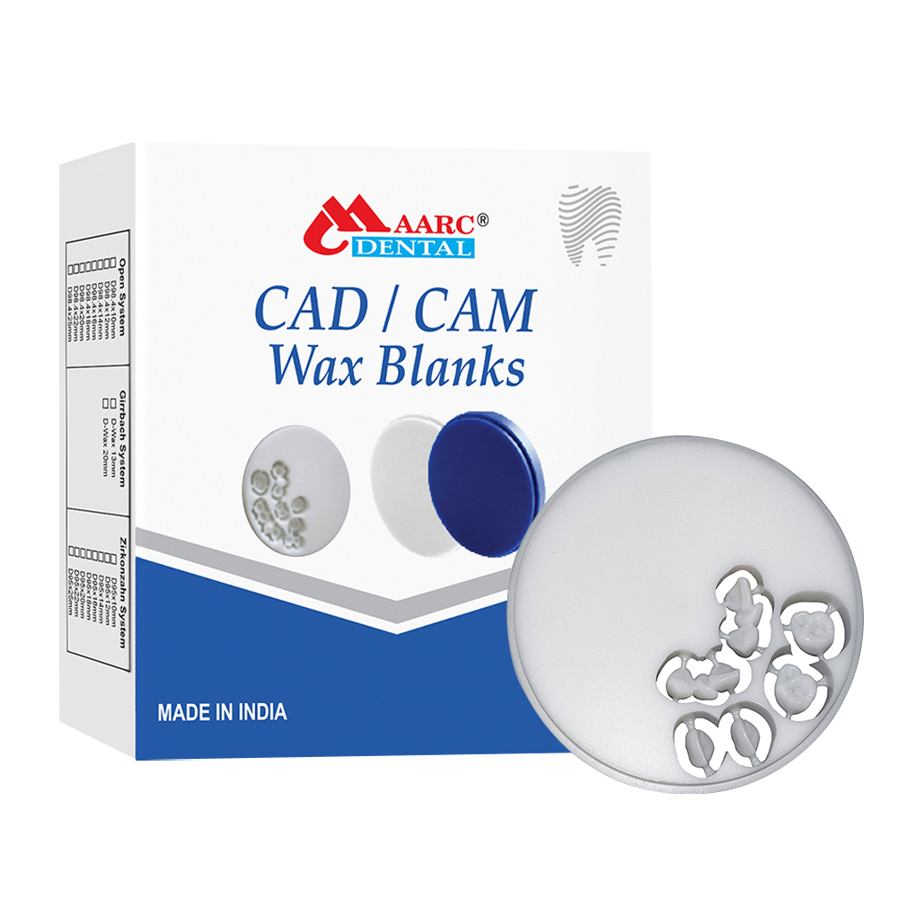 Maarc CAD-CAM Milling Wax Blanks White Color - 22mm (3147/001)