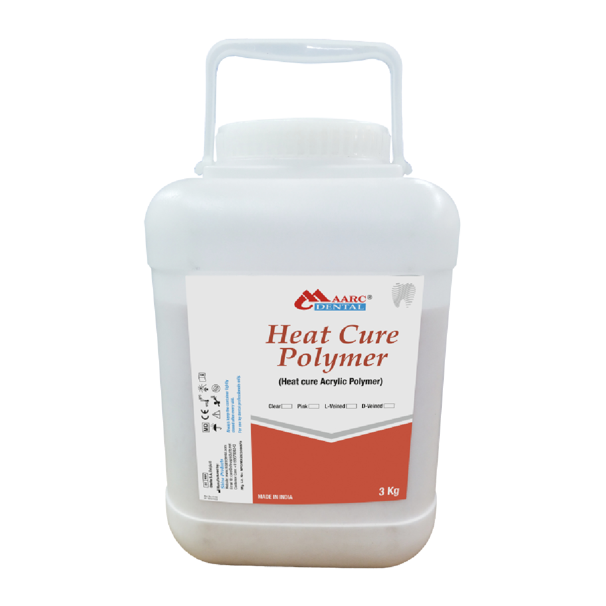 Maarc Heat Cure Powder 3Kg - Light Veined (6003/003)