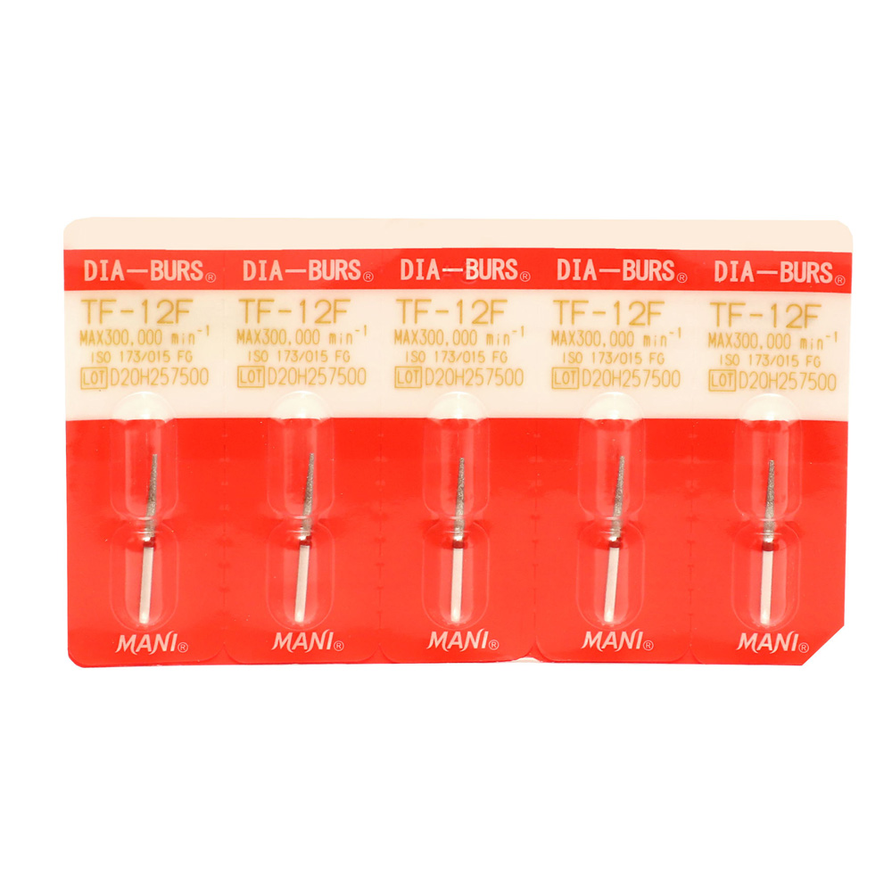 Mani Diamond Airotor Bur - Tf-12F (Pack of 5)