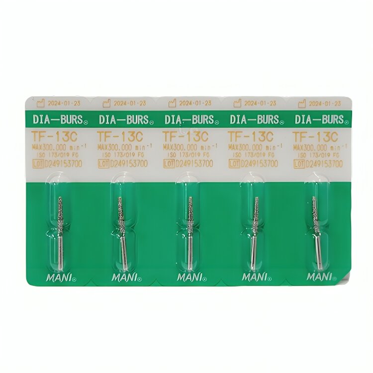 Mani Diamond Airotor Bur - TF-13C (Pack of 5)