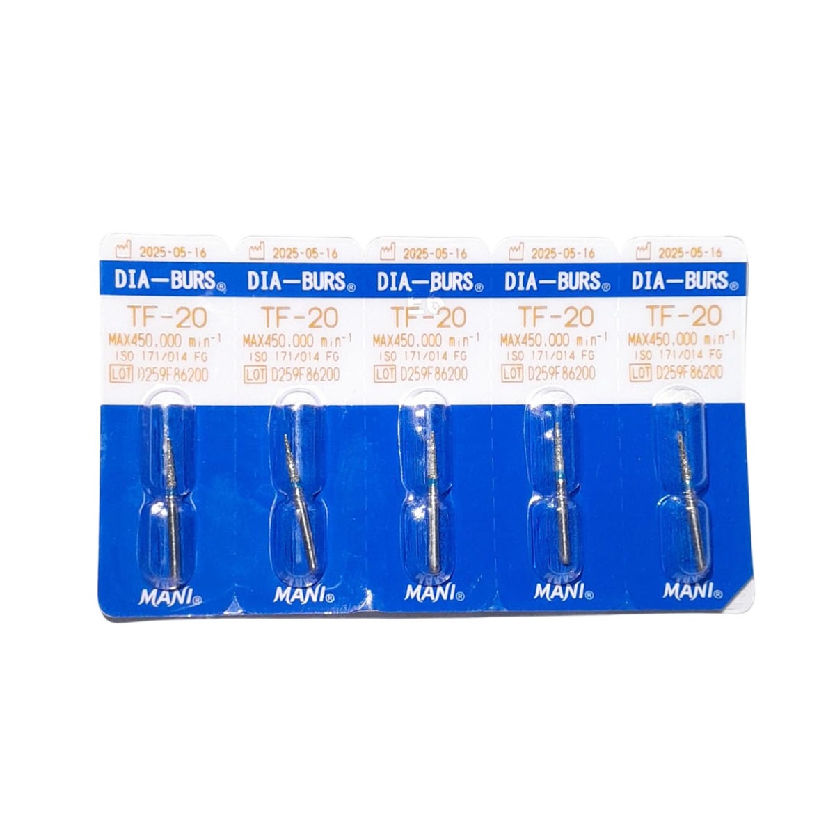 Mani Diamond Airotor Bur - Tf-20 (Pack of 5)