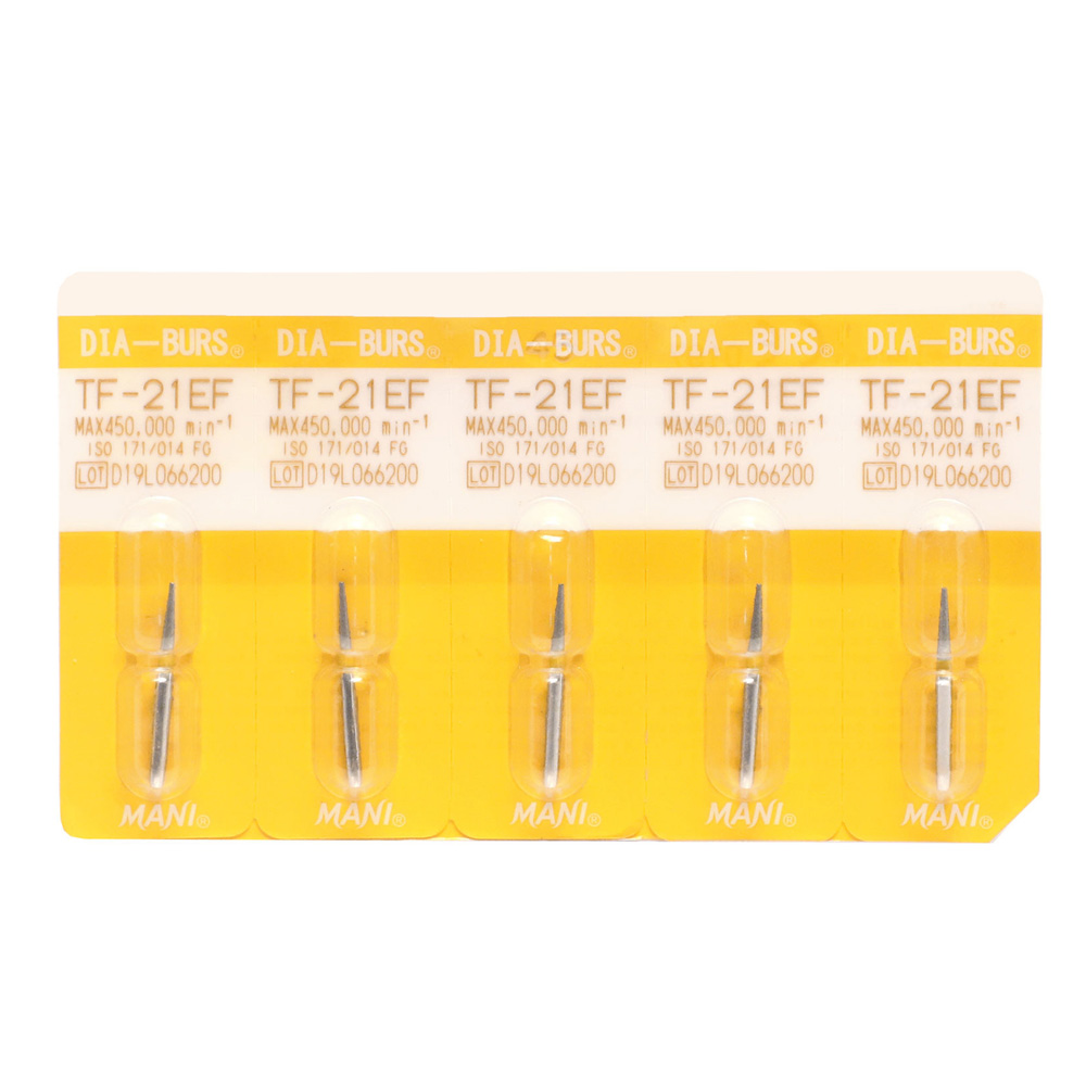 Mani Diamond Airotor Bur - Tf-21Ef (Pack of 5)