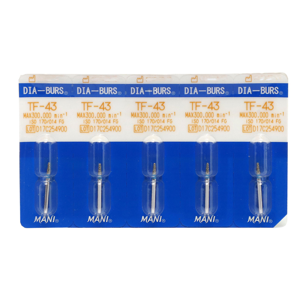 Mani Diamond Airotor Bur - Tf-43 (Pack of 5)