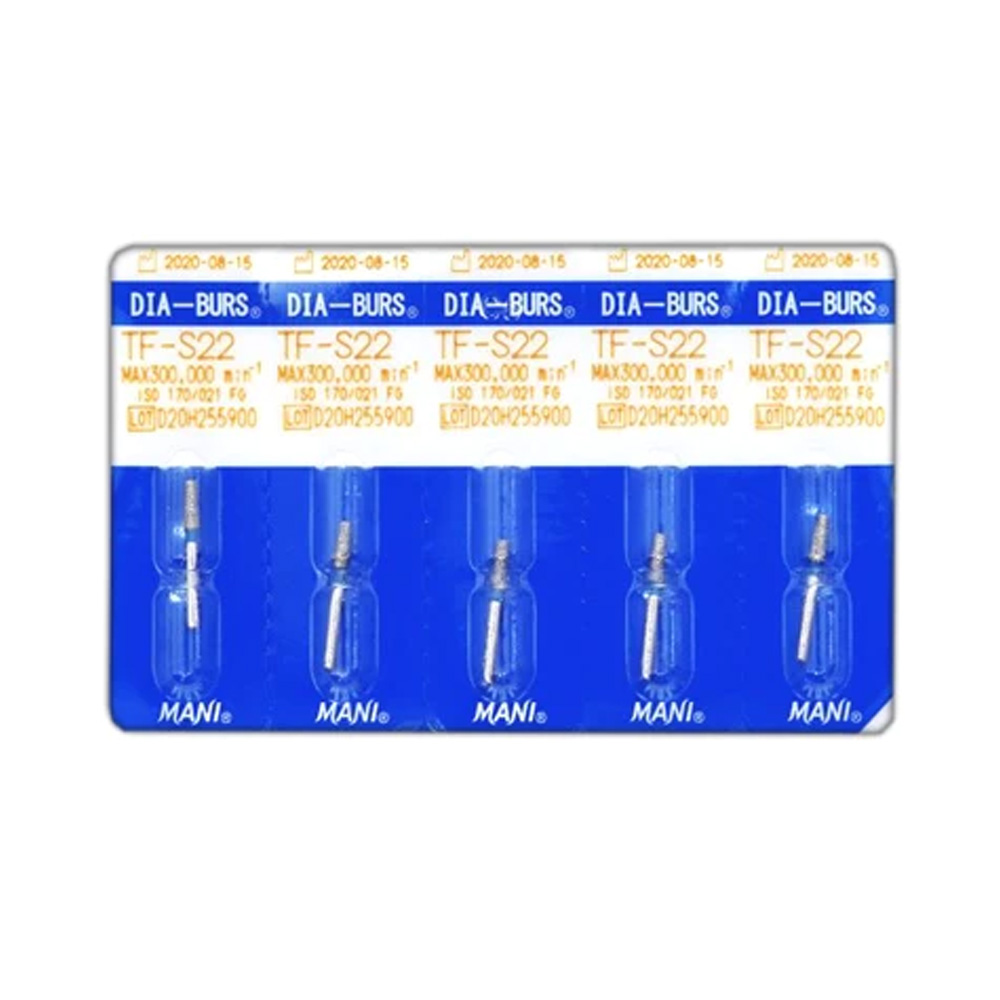 Mani Diamond Airotor Bur - Tf-S22 (Pack of 5)