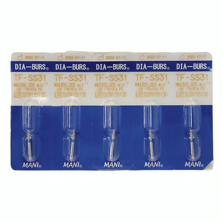 Mani Diamond Airotor Bur - Tf-Ss31 (Pack of 5)