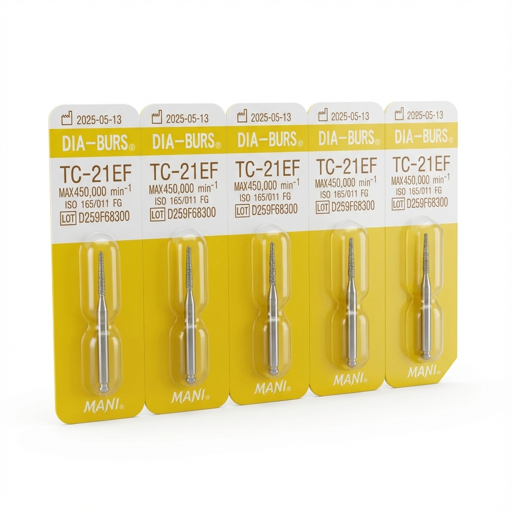 Mani Diamond Airotor Burs - Tc-21Ef