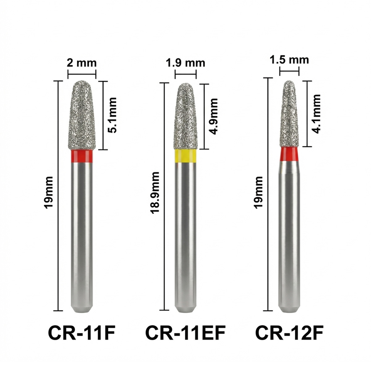 Mani Diamond Burs - Cr Polishing Series