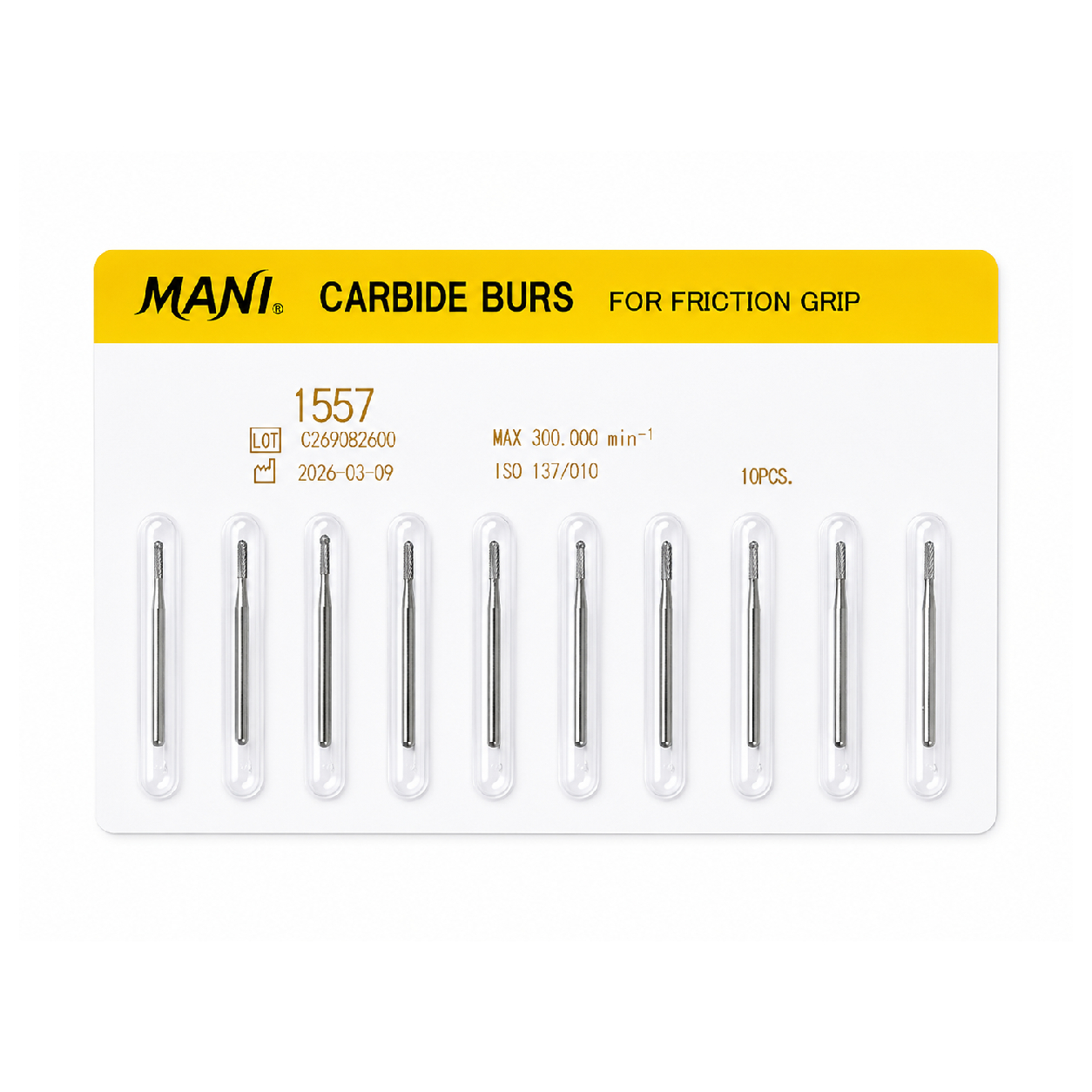 Mani M Carbide Burs #1557 Pk/10
