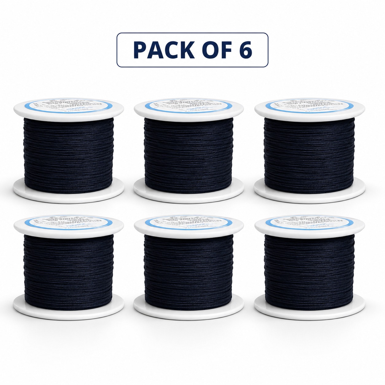 Meril Filasilk Black Braided Silk Suture Reel #3-0 (SLK30 822R) - 25Mtr (Pack of 6)