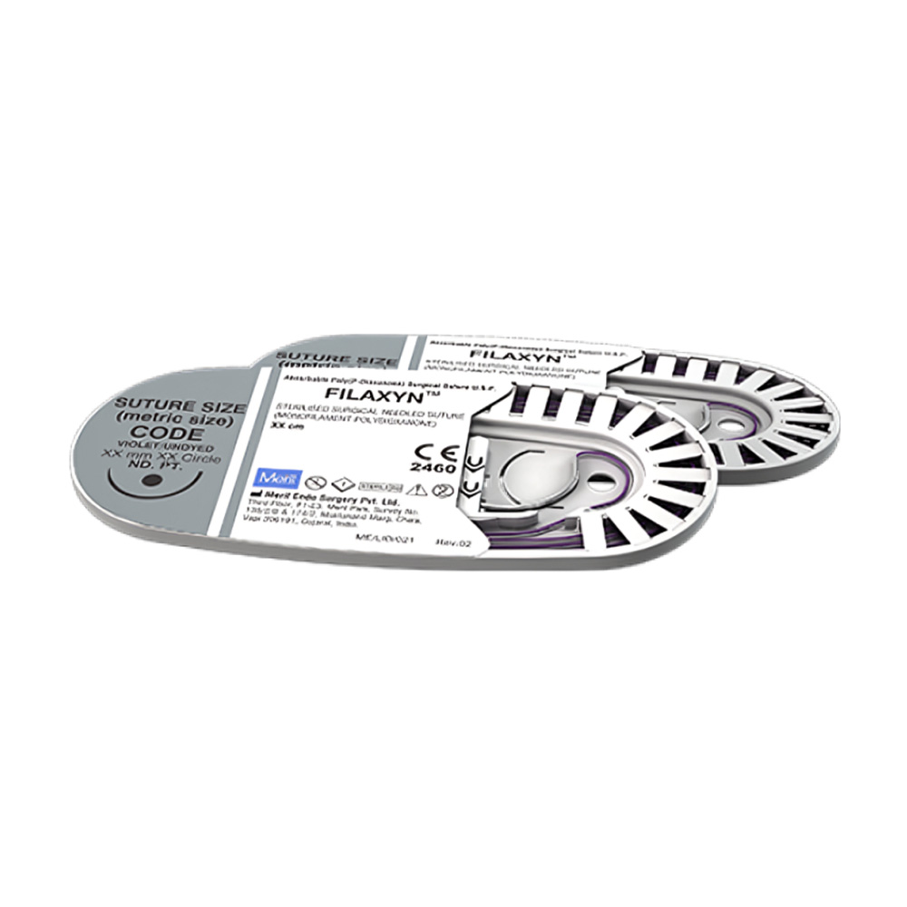 Meril Filaxyn #6-0 Polydioxanone Suture (PDX60 9093DN) - Pack of 12