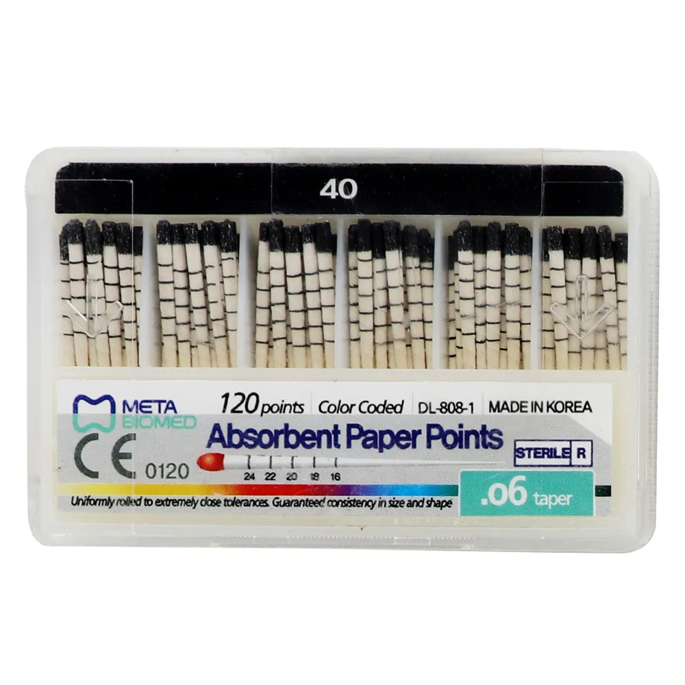 Meta Absorbent Paper Point - 6% #40