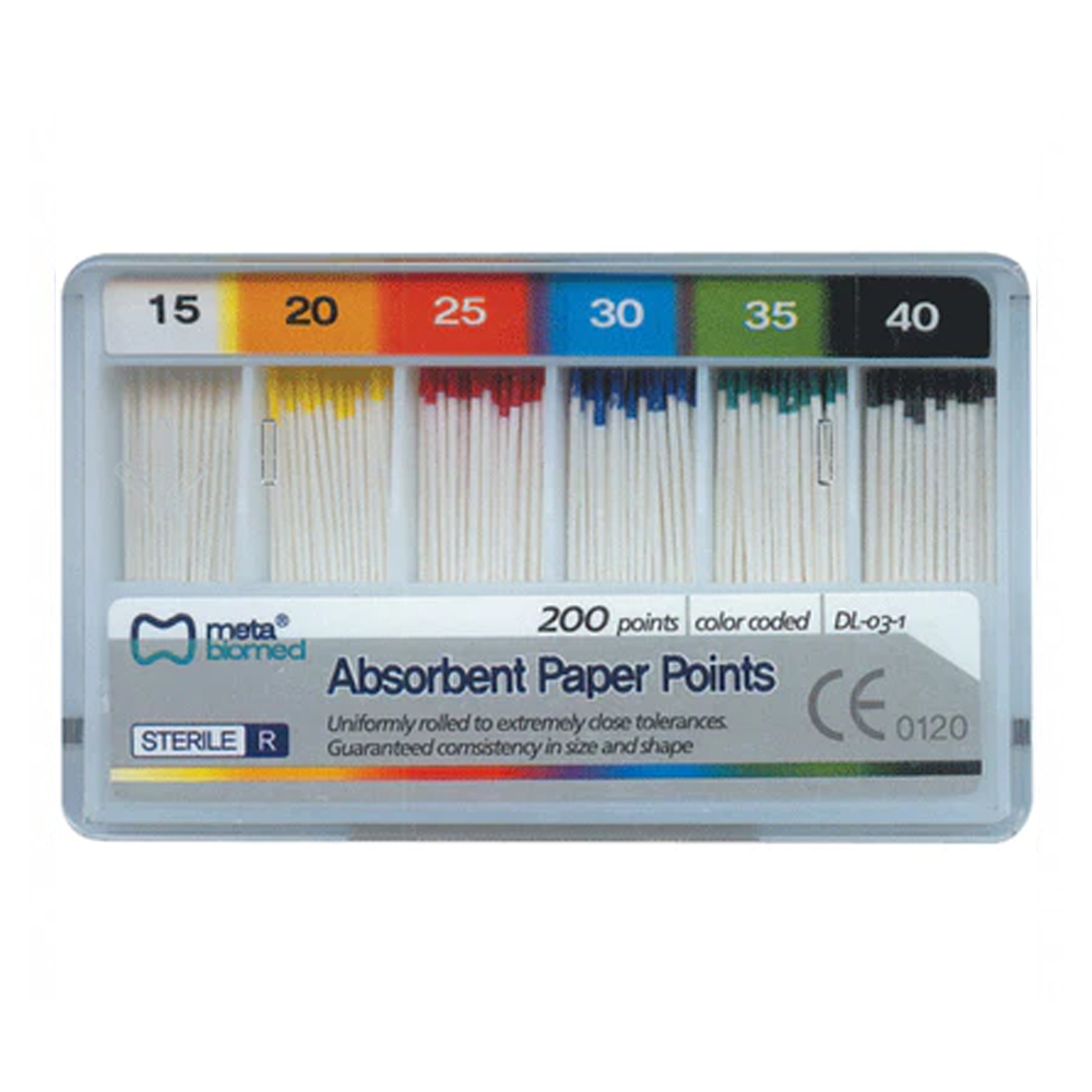 Meta Absorbent Paper Points - 2% #15-40