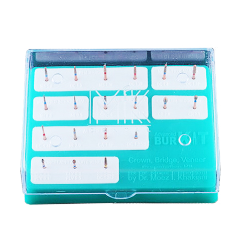MiK Advanced Tooth Preparation Bur Kit With Blue Box (Pack of 19 Burs)