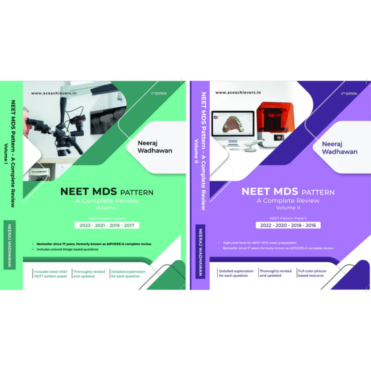 NEET MDS Pattern A Complete Review 5th Edition 2024 (Vol.1 & 2) (ISBN: 498108)