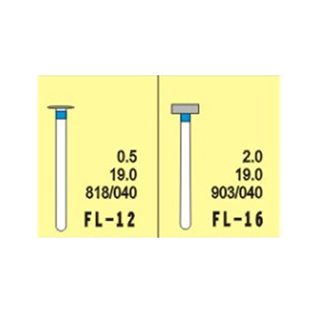 NewDiamond Flat Lathe Diamond Burs -FL (Pack of 3)