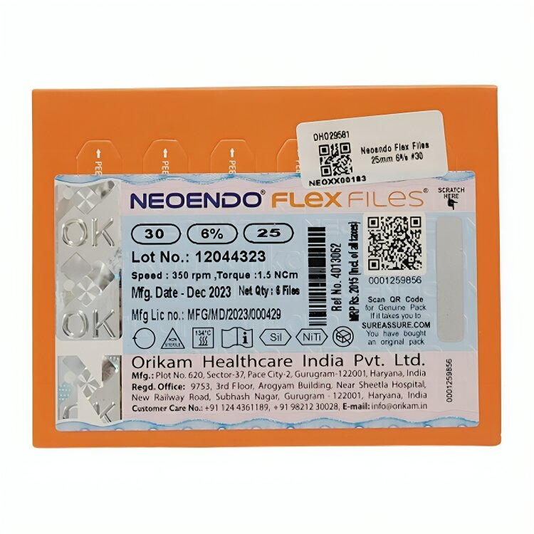 Neoendo Flex Files 25mm 6% #30
