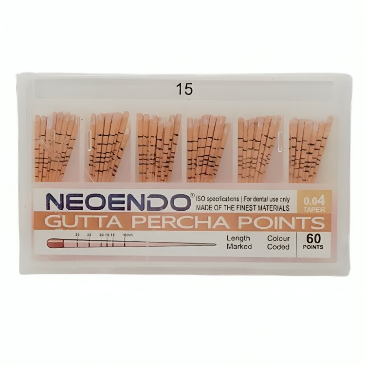 Neoendo Gutta Percha Points 4% (Length Marked) # 15