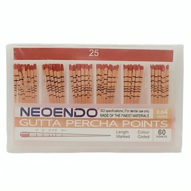 Neoendo Gutta Percha Points 4% (Length Marked) # 25