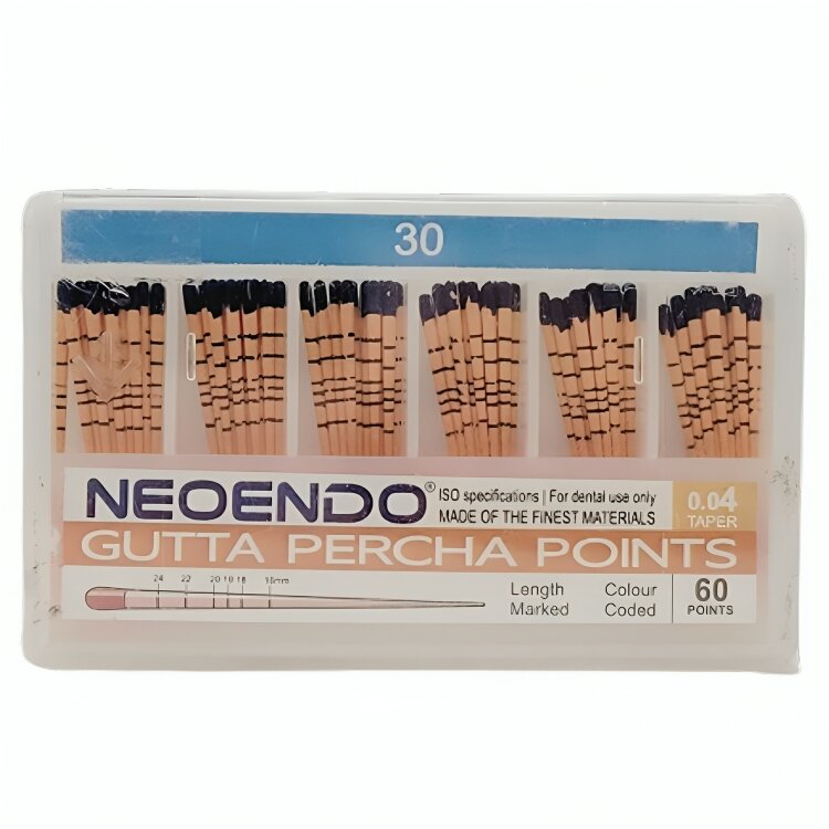Neoendo Gutta Percha Points 4% (Length Marked) # 30