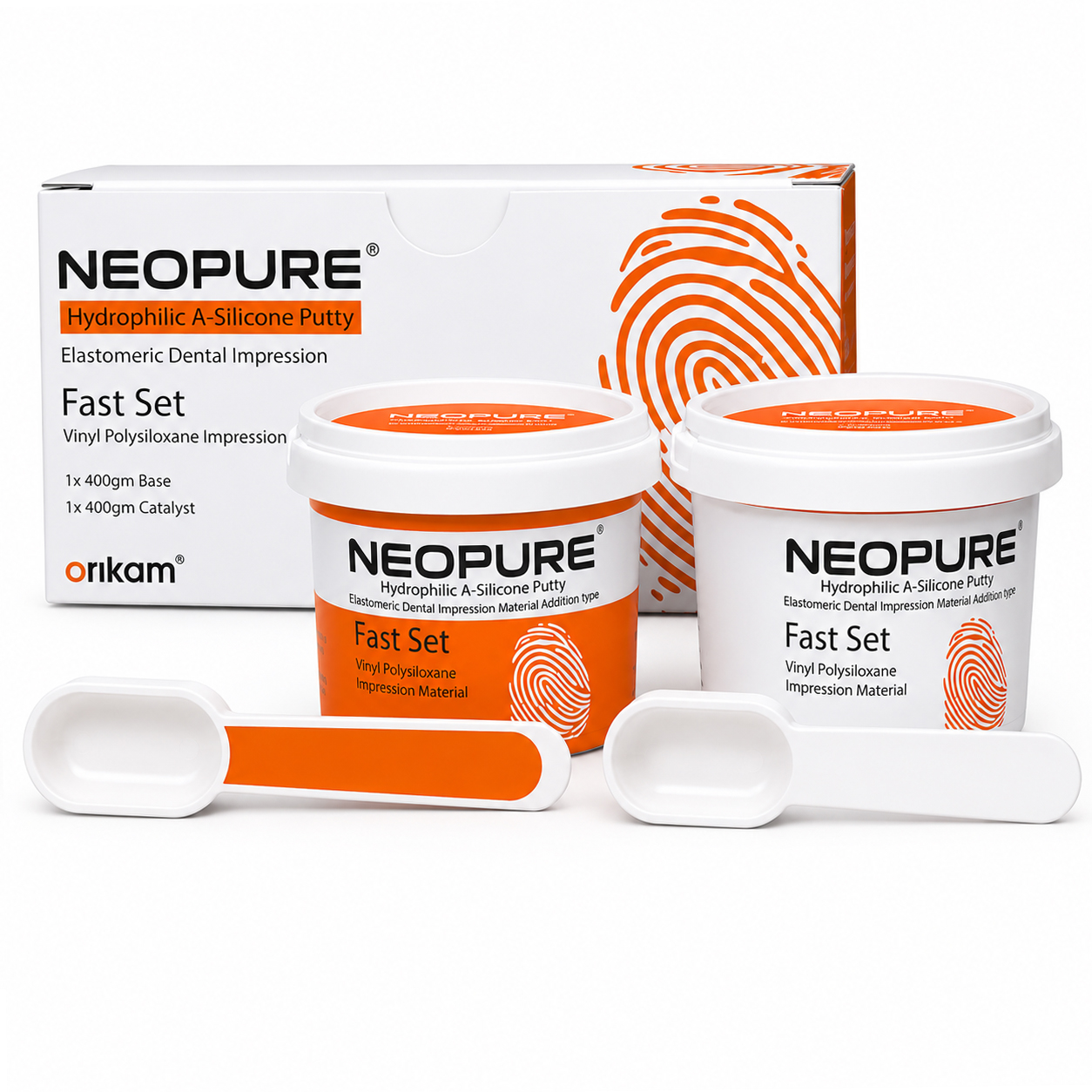 Neoendo NeoPure Hydrophilic A-Silicone Putty Elastomeric Impression Material (Fast Set)