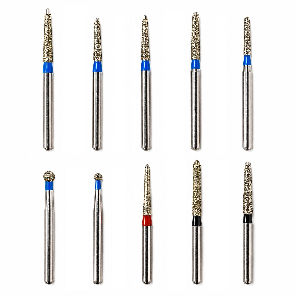 NewDiamond Ceramic Restoration FG Airotor Bur Kit - Pack of 10 Burs (FG-107)