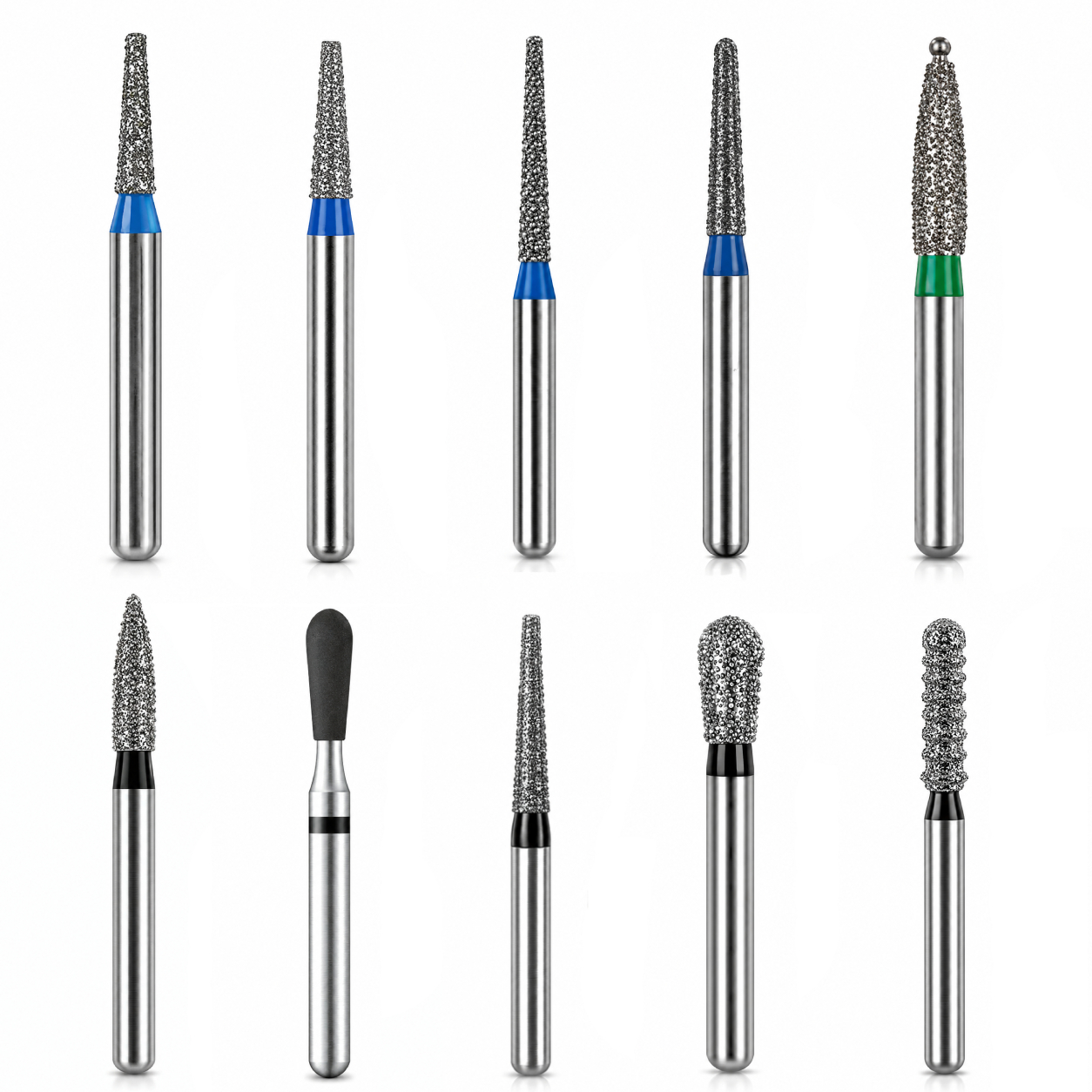 NewDiamond Gingival Bevel FG Airotor Bur Kit - Pack of 10 Burs (FG-111)