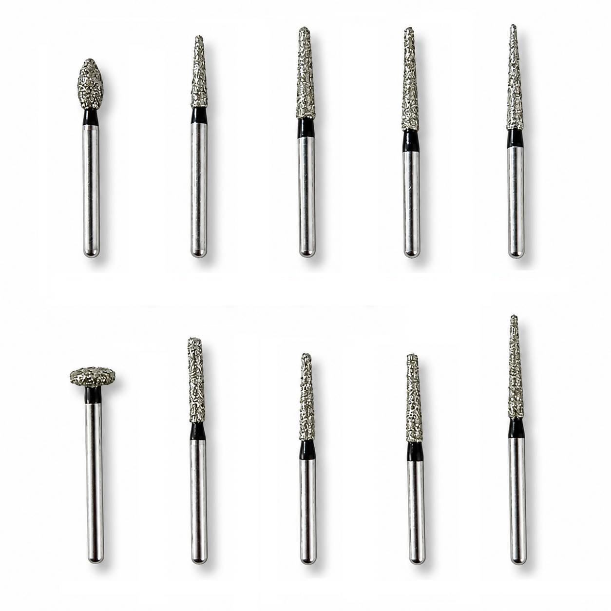 NewDiamond Porcelain Preparation & Repair FG Airotor Bur Kit - Pack of 10 Burs (FG-109)