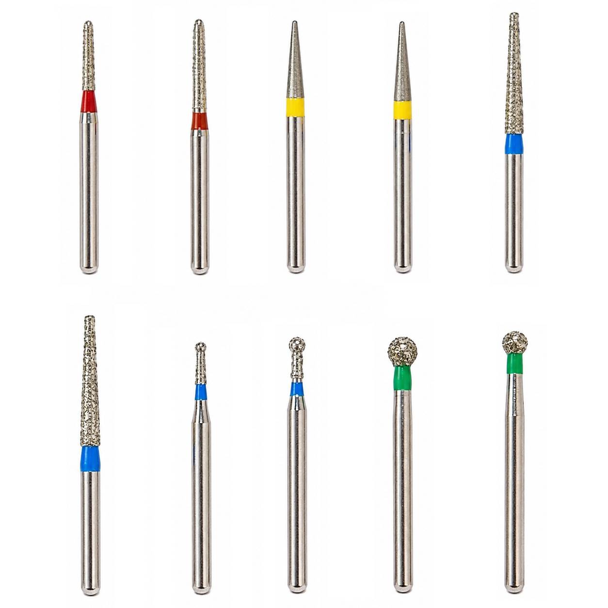 NewDiamond Preparation & Repair FG Airotor Bur Kit - Pack of 10 Burs (FG-110)