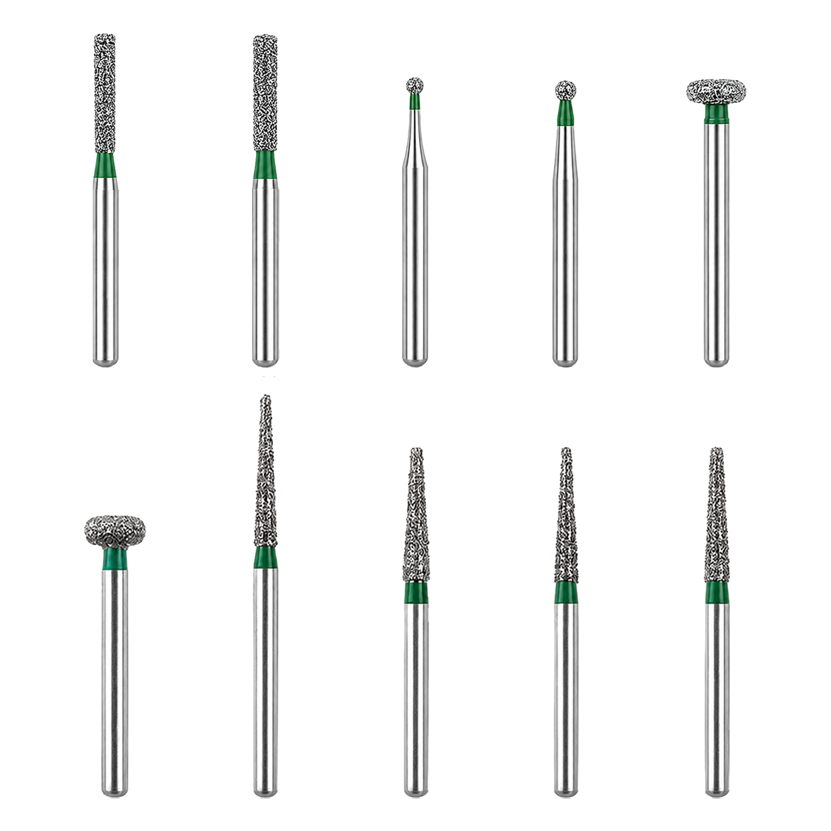 NewDiamond Regular Coarse Sand FG Airotor Bur Kit - Pack of 10 Burs (FG-120)
