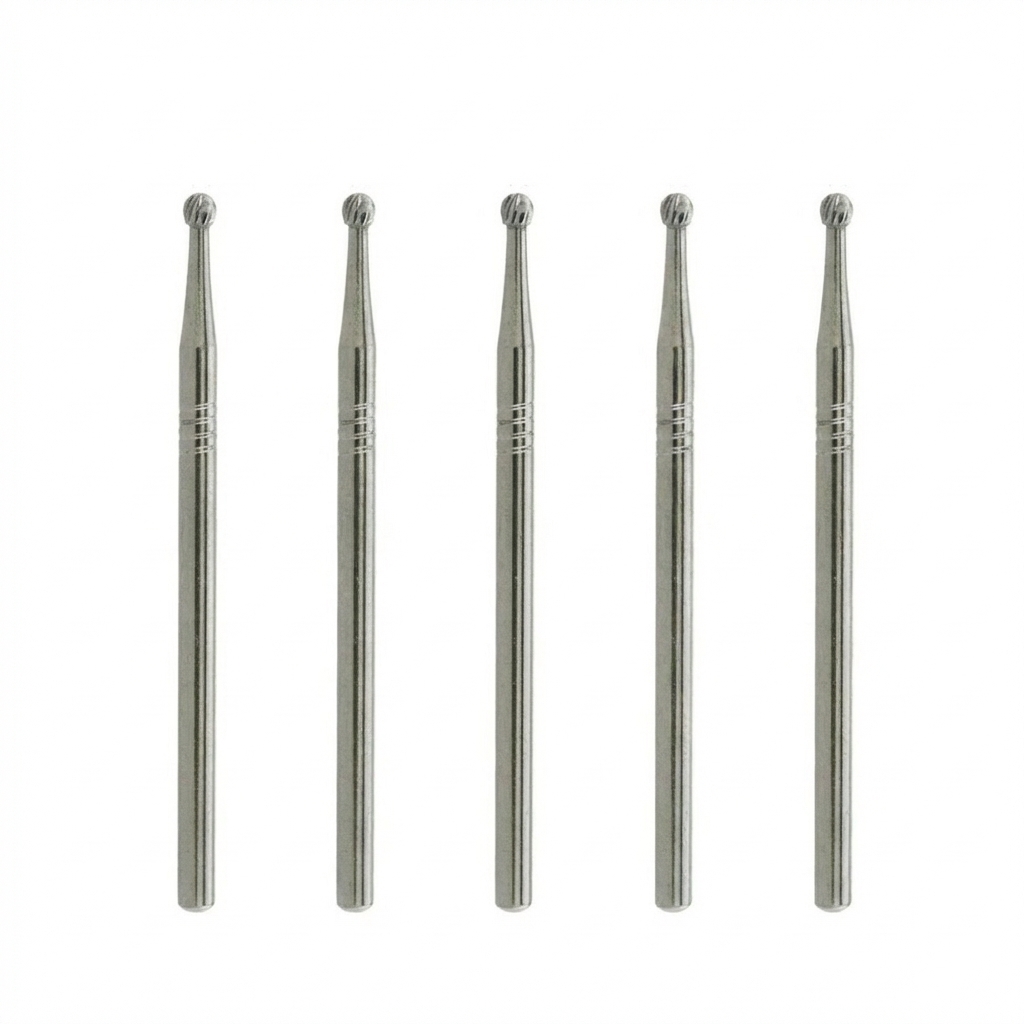 NewDiamond Round Carbide Straight Handpiece Bur-07 (Pack of 5)