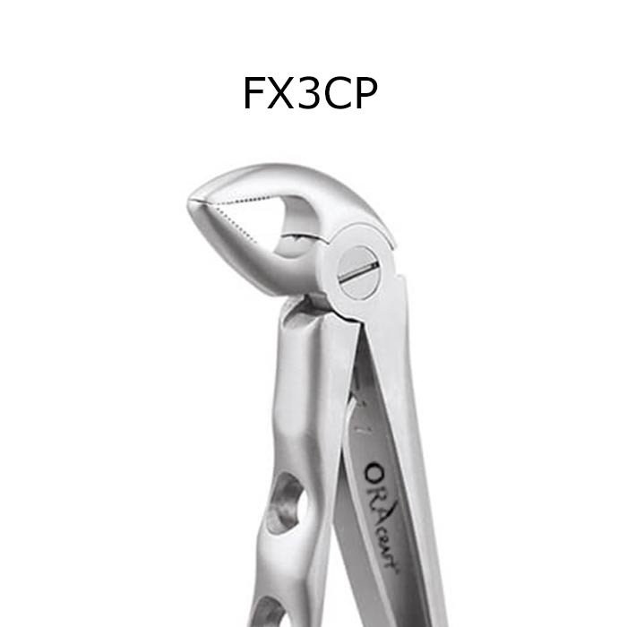 Oracraft Pedodontic Lower Roots Extraction Forceps - Premium (FX3CP)