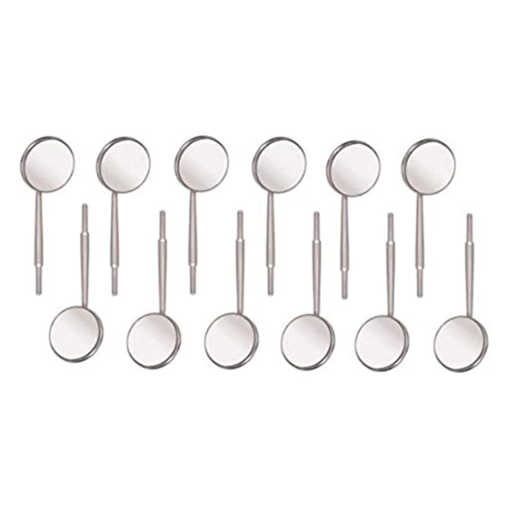Oracraft Plain Mouth Mirror Tops Set Of 12 - MMTP5