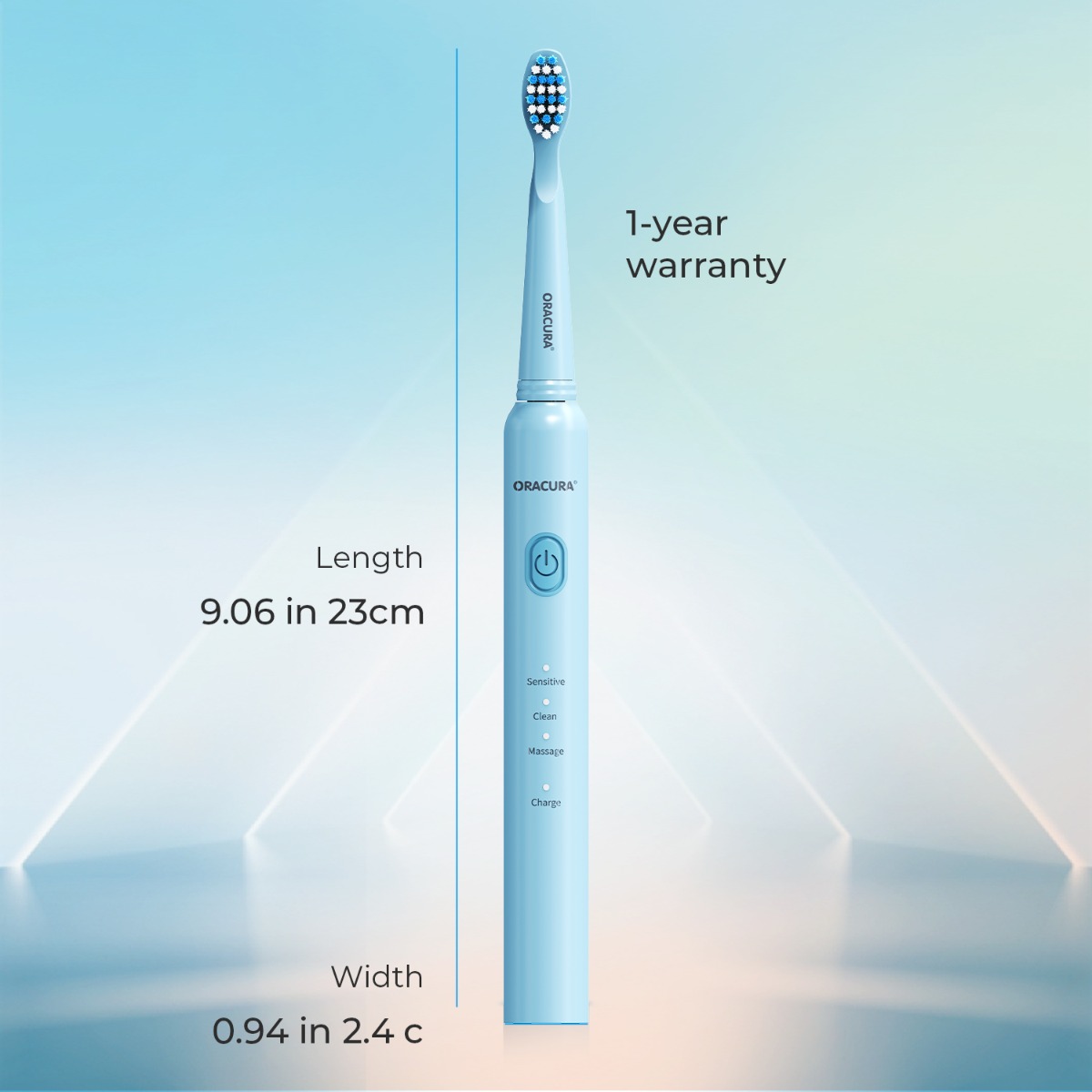 Oracura SB200 Sonic Lite Electric Rechargeable Toothbrush Blue (SB200BE)