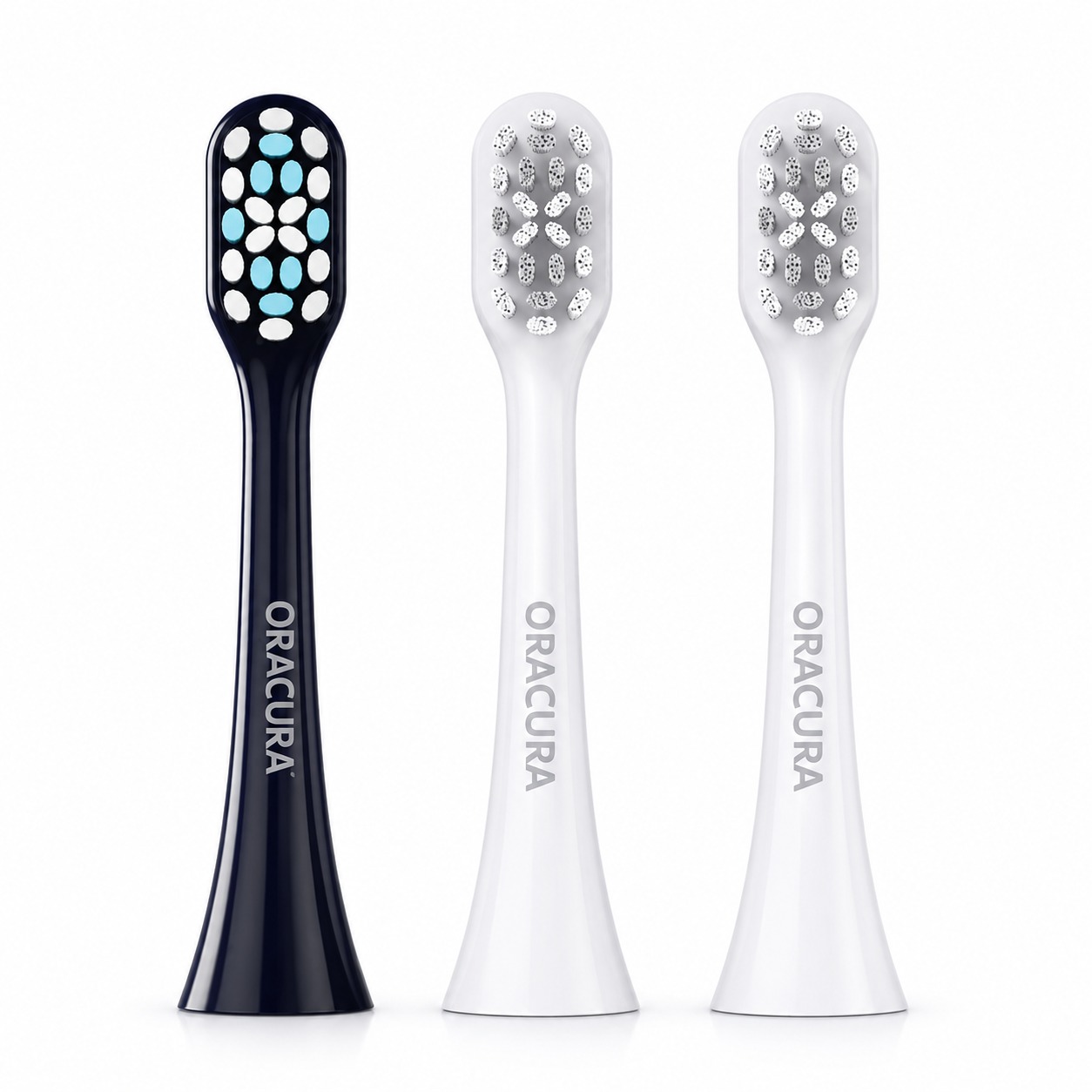 Oracura SB300 Sonic Smart Electric Rechargeable Toothbrush Head Refills (Pack of 3)