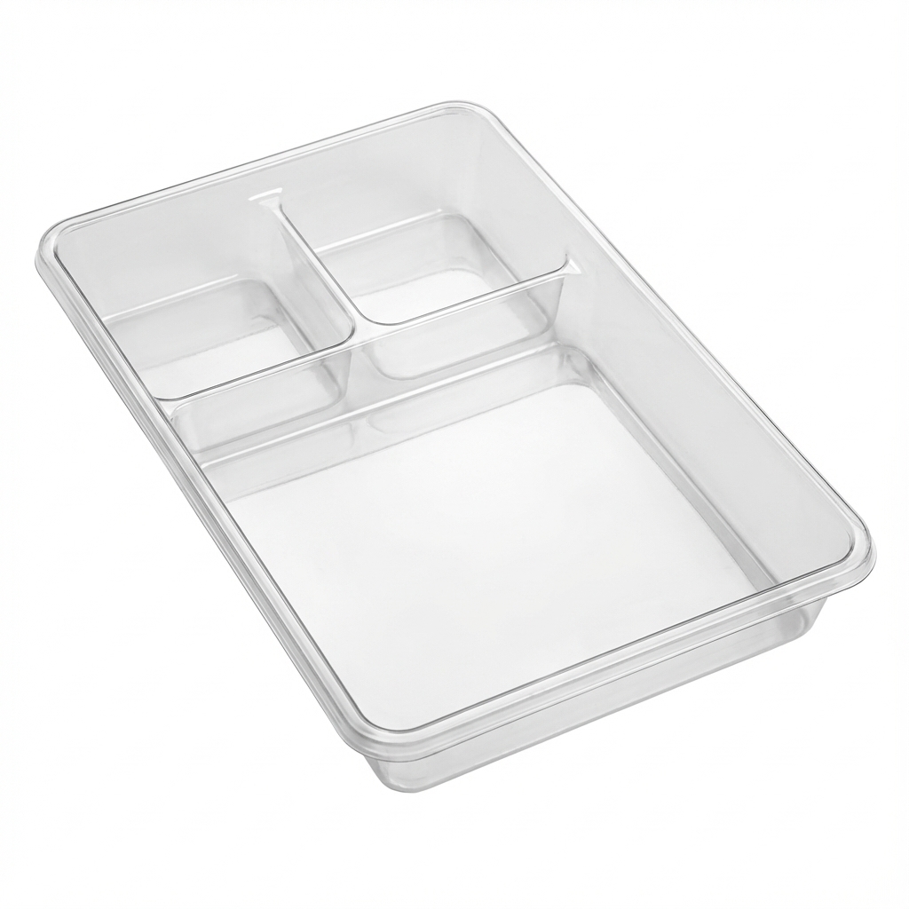 Oro Sectioned Instrument Trays - 3 Section (20.5x13cm)
