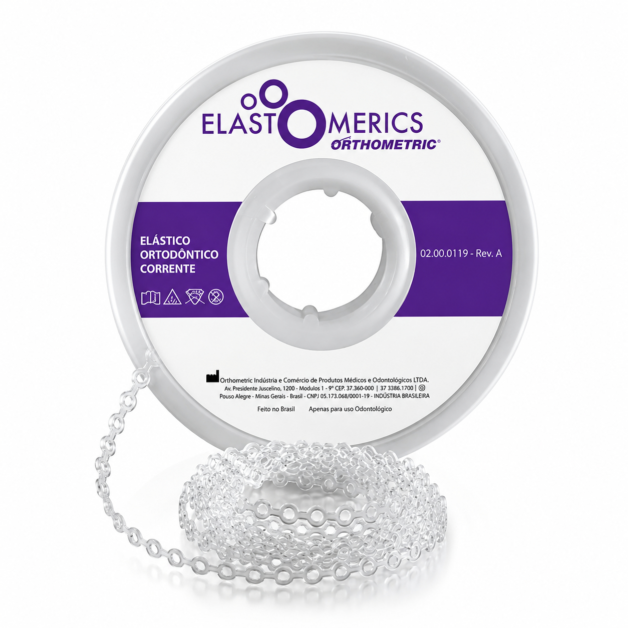 OrthoMetric E-Chain 15 Ft - Medium Silver - (60.05.6118)