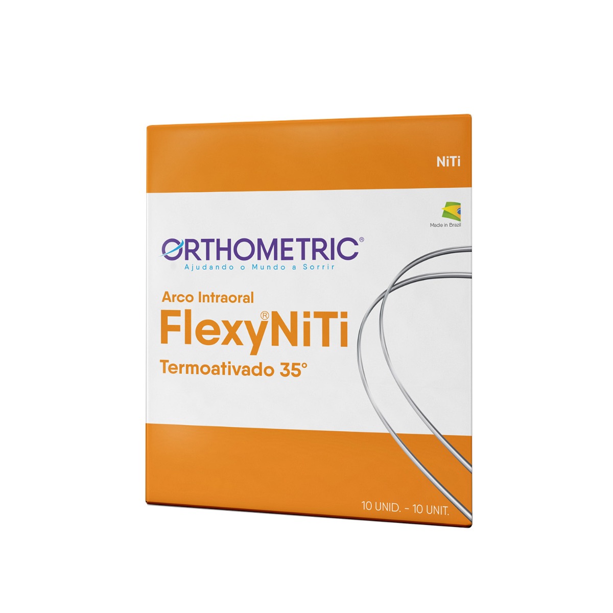 OrthoMetric Flexy NiTi Thermal 35ºC Square Archwire 016x016 Lower - (52.35.2116)