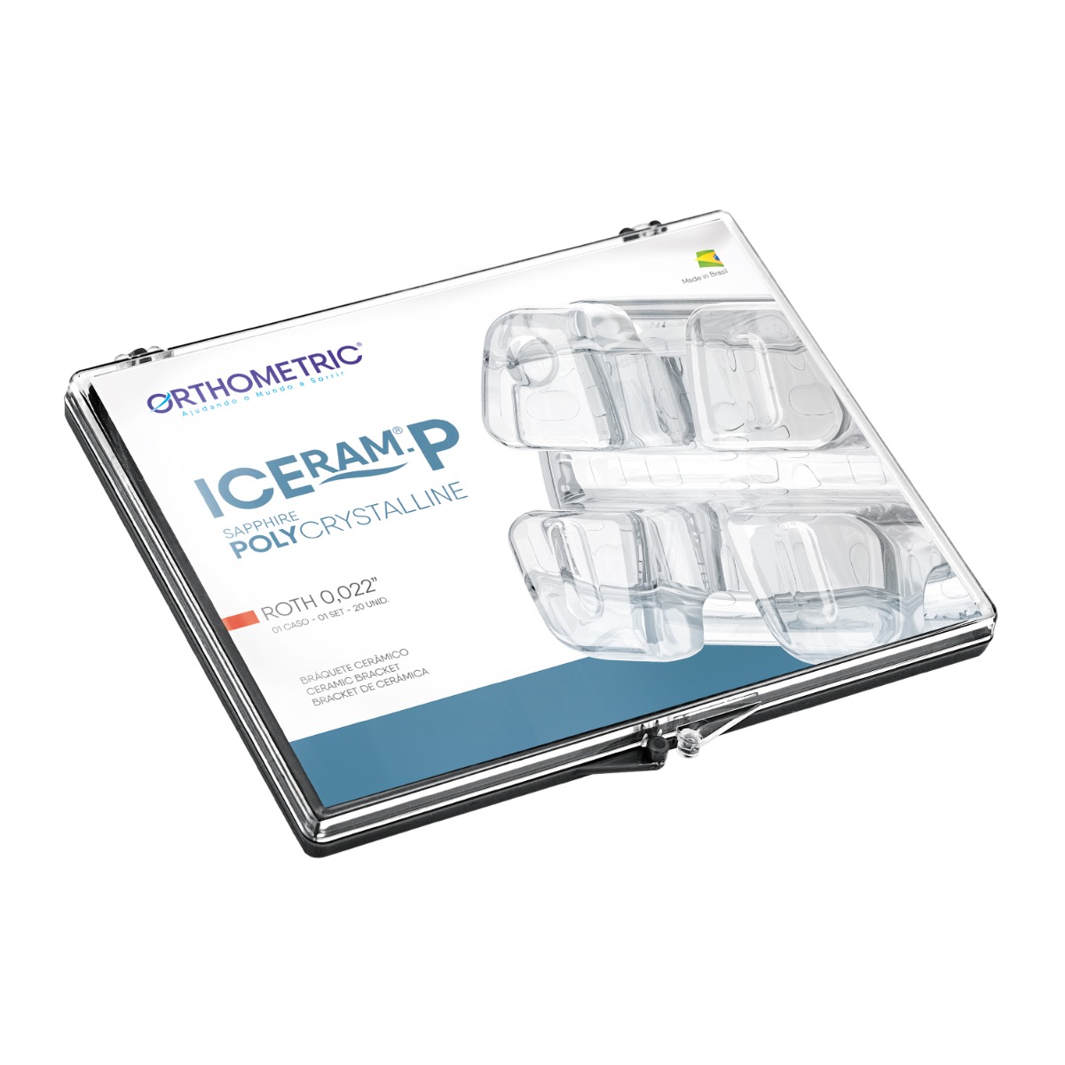 OrthoMetric Iceram -P Polycrystalline Ceramic Bracket Kit Roth 022 - (10.92.2920)