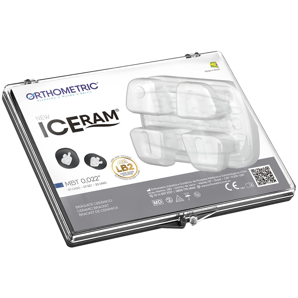 OrthoMetric New Iceram Ceramic Bracket Kit MBT 022 - (10.84.2000)