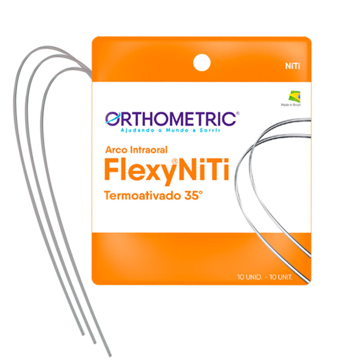 OrthoMetric Flexy NiTi Thermal 35ºC Rectangular Archwire - 019X025 Upper - (51.35.2519)