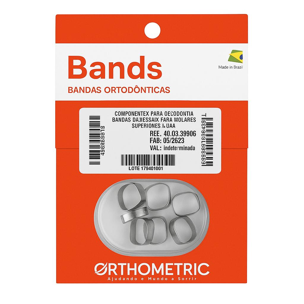 OrthoMetric Plain Ortho Bands - Size 30.5 Upper - (40.02.0305)