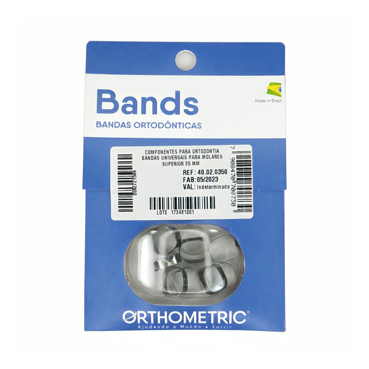OrthoMetric Plain Ortho Bands Lower (Pack of 10)