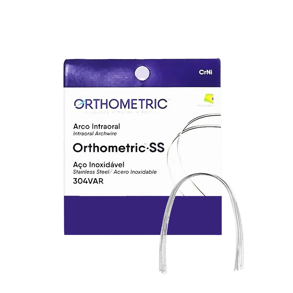 OrthoMetric SS Archwire Rectangular 021x025 Upper - (51.50.2521)