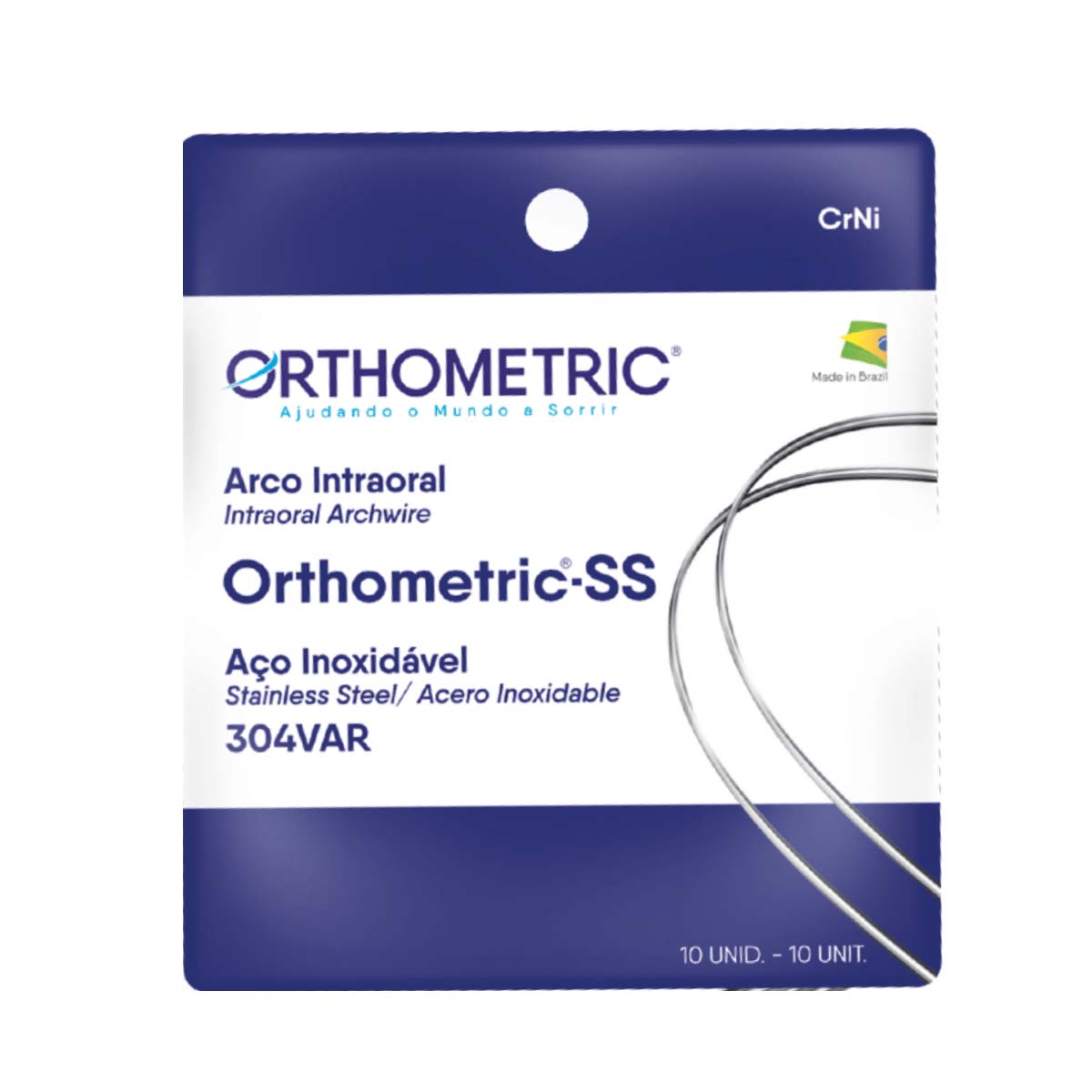 OrthoMetric Stainless Steel Round Archwire 012 Upper - (51.50.2012)